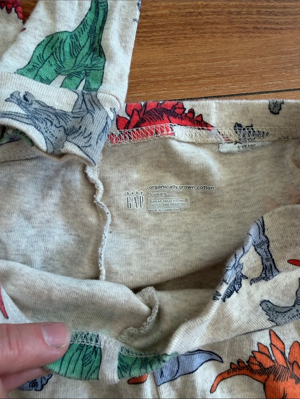 GAP Kids Dinosaur Pajama Set - 100% organic cotton